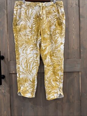 Anthropologie | The Cottage | Pilcro Linen Blend Cropped Pants